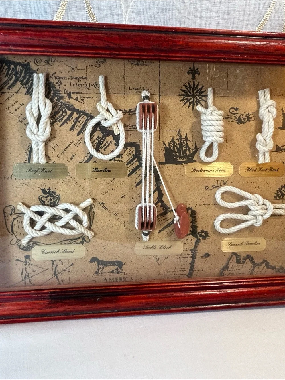 Nautical Knot Shadow Box Display